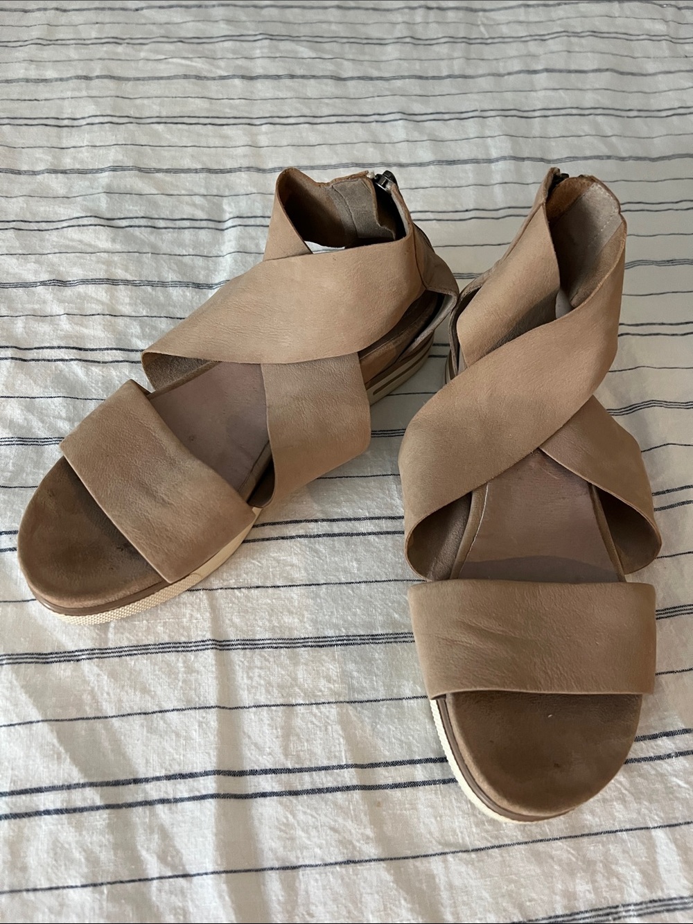 Eileen Fisher Sport Leather Sneaker Sandals